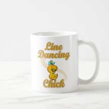 Line Dancing Chick Mugs