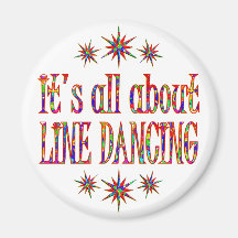 LINE DANCING FRIDGE MAGNET