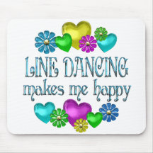 Line Dancing Happinness Mouse Pads