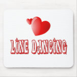 Line Dancing Hearts Mousepad