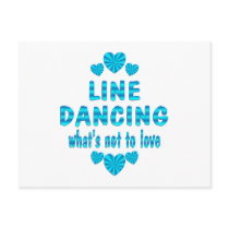 LINE DANCING LOVE POST CARD