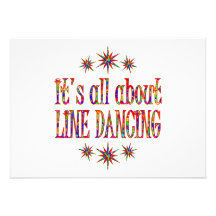 LINE DANCING PERSONALIZED INVITATION