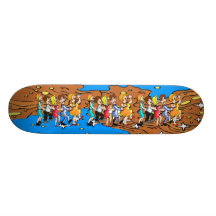 Line dancing Through the Stars Skate Board Decks