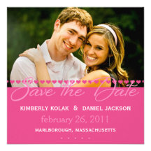Line o' Hearts Custom Invitations