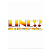 Line!? (Text Only) Post Card
