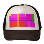 Linear Beauty Hot Magenta Mesh Hats