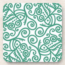 LineArt - Green - Coaster