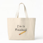 Lined Paper and Pencil Preschool bags