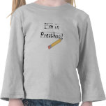 Lined Paper and Pencil Preschool Shirts