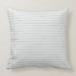 Lined School Paper Background Pillows