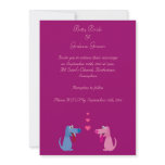 Linen Bride & Groom Dogs & Hearts Custom Wedding