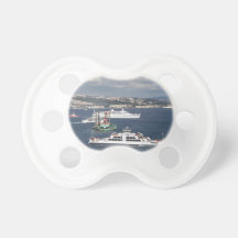 Liner and Ferry In The Bosphorus Pacifiers