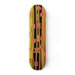 Lines Abstract - 02 - Retro Skateboard Deck
