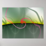 Lines and Wave Poster