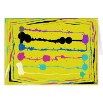 Lines Keeping it Straight Greeting Card