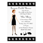 Lingerie Doll Bridal Shower Invitations Personnalisables