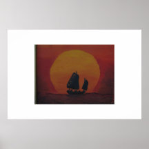 Lingerie sunset poster