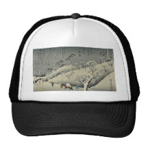 Lingering snow at Asukayama by Ando, Hiroshige Trucker Hats