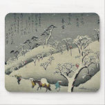 Lingering snow at Asukayama by Ando, Hiroshige Mouse Pad
