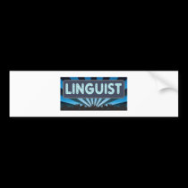 Linguist Marquee bumper stickers