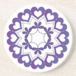 Linked by Love Blue Coaster