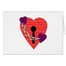 linked harts greeting card