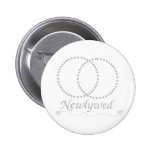 Linked Rings Newlywed Button