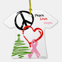 Linking Peace Love Hope Christmas Ornaments