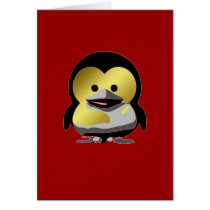 Linux Baby Tux d'Or Cards