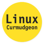 Linux Curmudgeon Round Stickers
