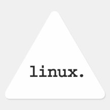 linux. triangle sticker