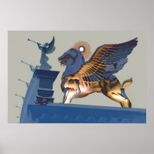 Lion and Angels Posters