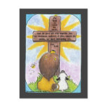 Lion and Lamb At the Cross Post Card
