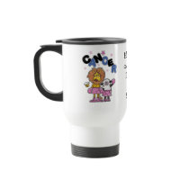 Lion and Lamb Boxers-Make Cancer Black and Blue Coffee Mugs