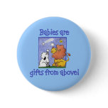 Lion and Lamb catch falling stars Pinback Buttons