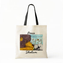 Lion and Lamb Gentle Peace Tote Bags