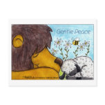 Lion and Lamb Gentle Peace postcards