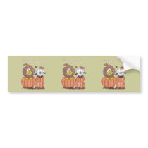 Lion and Lamb in Pumpkins