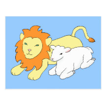 Lion and Lamb Post Card
