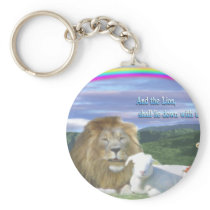 lion and the lamb key chains