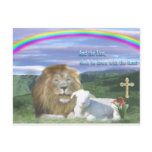 lion and the lamb post cards