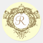 Lion Crest Initial Sticker