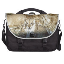 Lion Cubs and Lioness on Safari in Botswana Commuter Bags