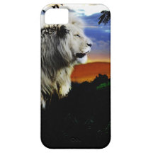 Lion dans la jungle iPhone 5 case