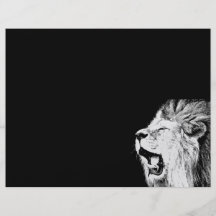 Lion d'hurlement tract personnalisé