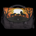 Lion family at sunset commuterbag