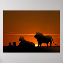 lion family posters