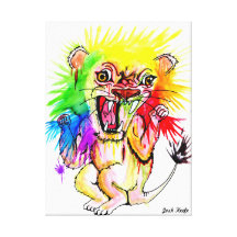 lion gallery wrap canvas