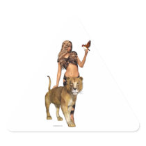 Lion Girl Stickers