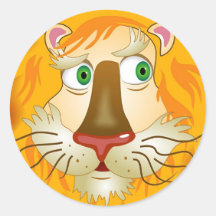 Lion Head Sticker